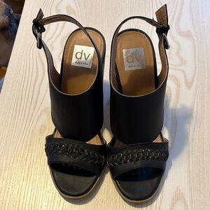 Dolce Vita “Bingo” Black Leather Sandals